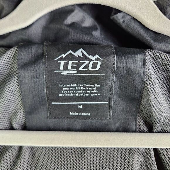 Tezo Ski Jacket Mens M Black Focus On Waterproof Windproof Durable Breathable - Picture 11 of 16